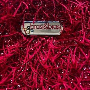 Red clutch German designer brasi&brasi